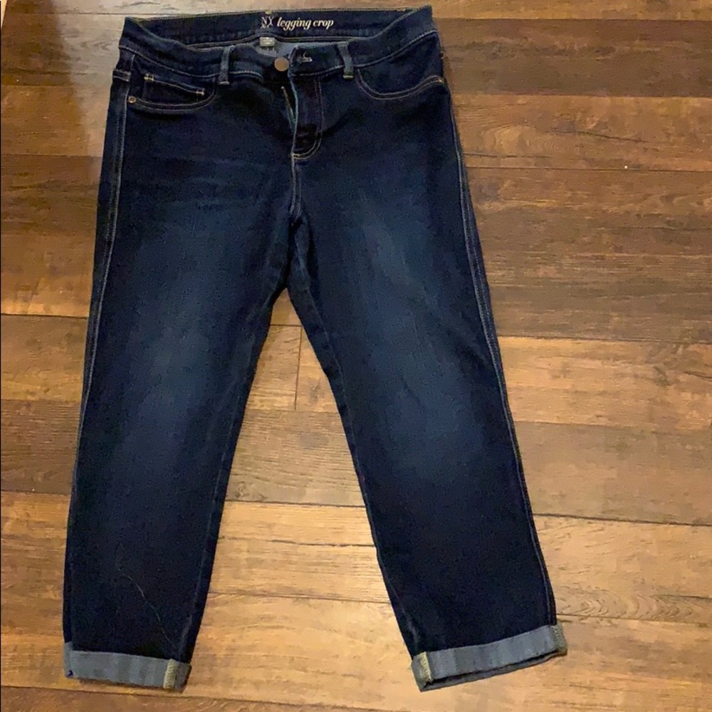 New York & company crop denim legging